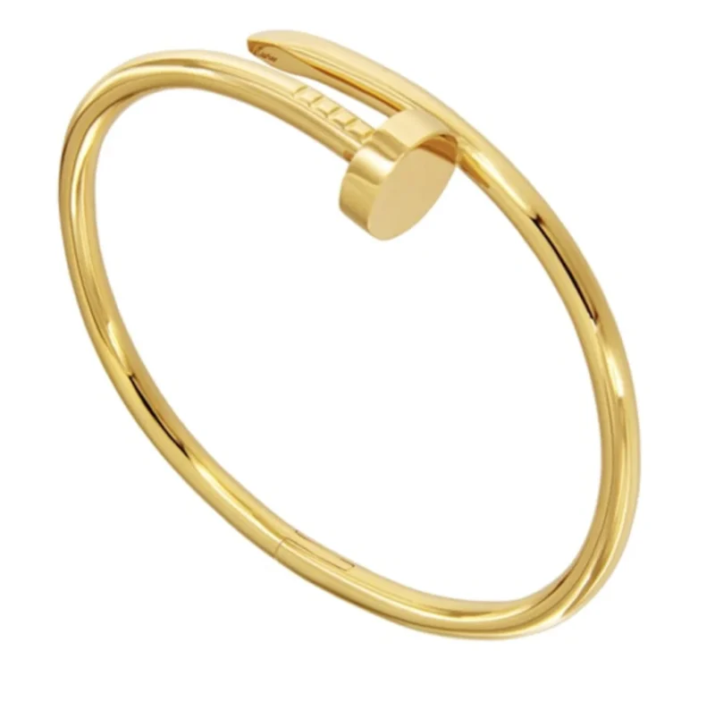 Nail Studded Rosegold Plated Bracelet