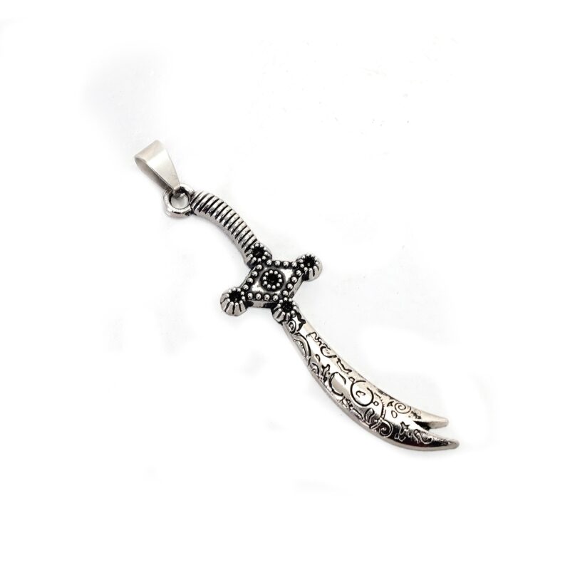 Silver Zulfiqar Sword Necklace , Large Ali Zulfiqar Sword Pendant, Handmade 925 Sterling Silver Zulfiqar Necklace , Hz Ali Sword - Image 2