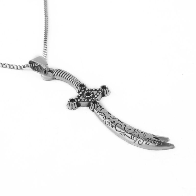 Silver Zulfiqar Sword Necklace , Large Ali Zulfiqar Sword Pendant, Handmade 925 Sterling Silver Zulfiqar Necklace , Hz Ali Sword - Image 3